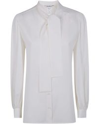 Max Mara - Melania Tie-Neck Shirt - Lyst