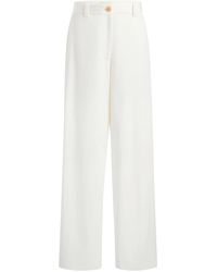 KHAITE - Gari Straight-Leg Trousers - Lyst