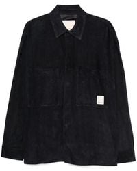 Emporio Armani - Logo Patch Button-Up Shirt Jacket - Lyst