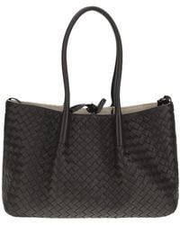 Bottega Veneta - Woven-Design Shoulder Bag - Lyst