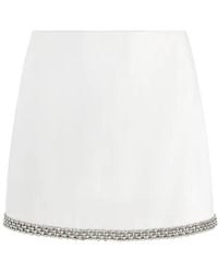 Alice + Olivia - Rubi Embellished Mini Skirt - Lyst