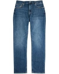 FRAME - Mid-Rise Straight-Leg Jeans - Lyst