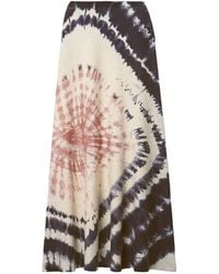 Gabriela Hearst - Tie-Dye Midi Skirt - Lyst
