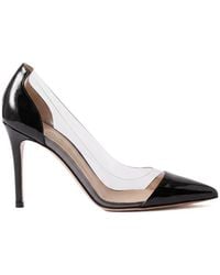 Gianvito Rossi - Plexi Pointed-Toe Pumps - Lyst