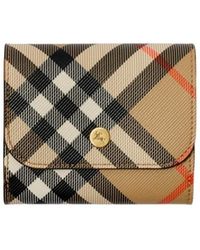Burberry - Vintage Checked Foldover Top Wallet - Lyst