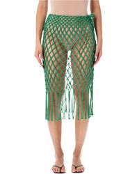 Frankie Shop - Woven Skirt With Fringe - Lyst