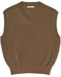 AURALEE - Rib-Knit Vest - Lyst