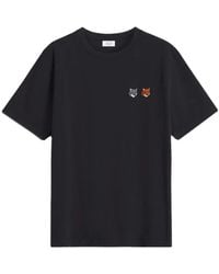 Maison Kitsuné - Double Fox Head T-Shirt - Lyst