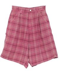 R13 - Jesse Checked Shorts - Lyst