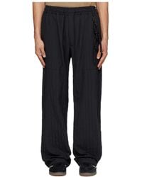 Song For The Mute - Wide Weave Stripe Gym Track Pants - Lyst