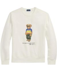 Polo Ralph Lauren - Polo Bear Printed Crewneck Sweatshirt - Lyst