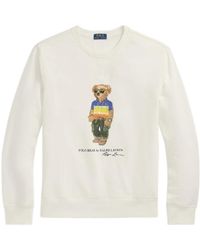 Polo Ralph Lauren - Polo Bear Printed Crewneck Sweatshirt - Lyst