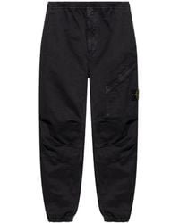 Stone Island - Elastic-Waist Casual Trousers - Lyst
