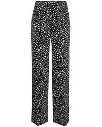 Stella McCartney - Star-Print Silk Trousers - Lyst