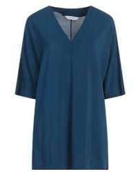 Max Mara - Solid Color Short-Sleeve V-Neck T-Shirt - Lyst