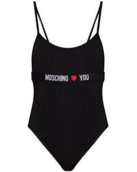 Moschino - Logo Strap Bodysuit - Lyst