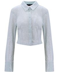 ROTATE BIRGER CHRISTENSEN - Sequin-Embellished Cropped Cardigan - Lyst