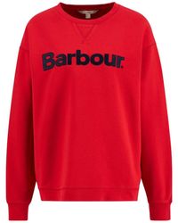 Barbour - Logo Crew Neck Sweatshirt - Lyst