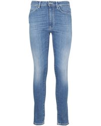 Dondup - Denim Trousers With Belt Loops - Lyst