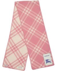 Burberry - Plaid Pattern Scarf - Lyst