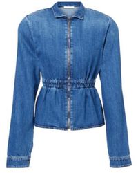 Nensi Dojaka - Gathered Denim Jacket - Lyst