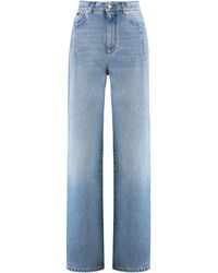 Dolce & Gabbana - Wide-Leg Jeans With 5 Pockets - Lyst