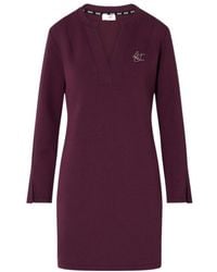Liu Jo - Logo-Embellished Long-Sleeve Mini Dress - Lyst
