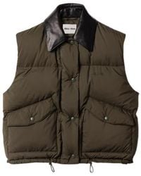 Miu Miu - Button-Up Drawstring Gilet - Lyst