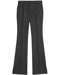 Ami Paris - Ami Mid-Rise Flared Tailored Trousers - Lyst