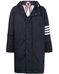 Thom Browne - 4-Bar Hooded Parka Coat - Lyst
