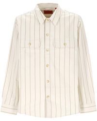 BOSS - Boss Striped Button-Up Shirt - Lyst