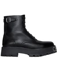 Celine - Bulky Lace-Up Boot With Studded Outsole - Lyst