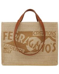 Ferragamo - Tote Bag With Logo (Xl) - Lyst