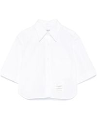 Thom Browne - Classic Cropped Oxford Shirt - Lyst