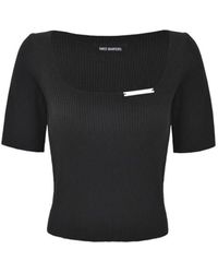 THREE QUARTERS - Logo Knitted Pullover - Lyst