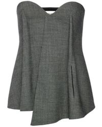 Magda Butrym - Asymmetrical Sweetheart Corset Top - Lyst