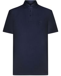 Giorgio Armani - Logo Embroidered Short-Sleeved Polo Shirt - Lyst