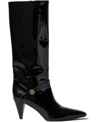 Celine - Sharp Patent Boot - Lyst