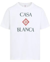 CASABLANCA - Logo-Print T-Shirt - Lyst