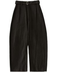Studio Nicholson - Belted Wide-Leg Pants - Lyst