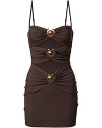 Christopher Esber - Cutout Embellished Ring-Detail Minidress - Lyst