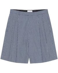 Givenchy - Double Pleat Checked Bermuda Shorts - Lyst