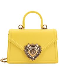 Dolce & Gabbana - Devotion Embellished Small Tote Bag - Lyst