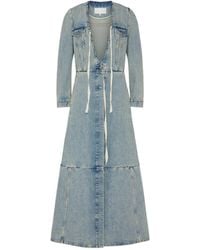 Maison Margiela - Patchwork Long Denim Coat - Lyst