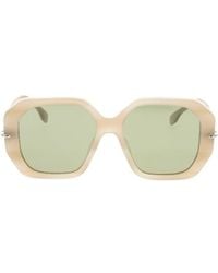 Fendi - Eyewear Selleria Geometric Frame Sunglasses - Lyst