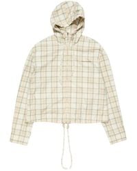 Acne Studios - Checked Hooded Jacket - Lyst