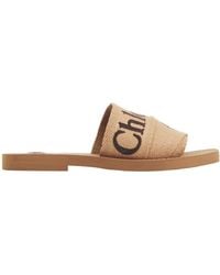 Chloé - Chloé Woody Flat Mules - Lyst