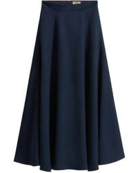 Woolrich - Pleated Long Skirt - Lyst