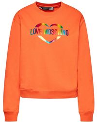 Moschino - Logo Details Hoodie - Lyst