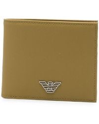 Emporio Armani - Logo-Plaque Bi-Fold Wallet - Lyst